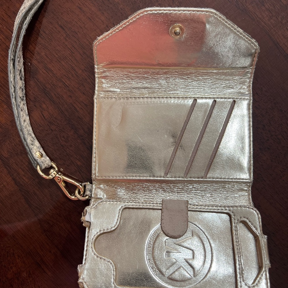 Authentic Michael Kors Python Leather Phone Case … - image 3